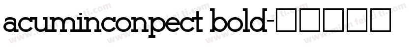 acuminconpect bold字体转换